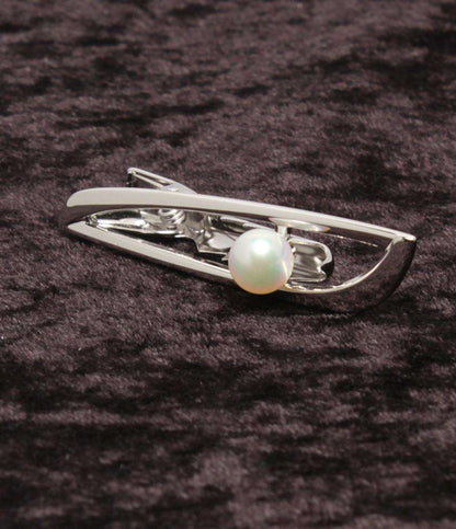 美品 MIKIMOTO タイバー タイピン SV パール 7.4mm メンズ ミキモト