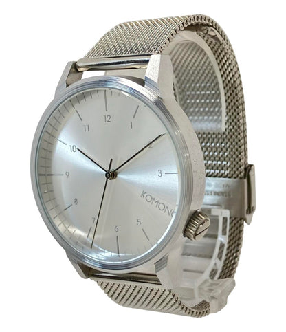 コモノ 腕時計 クオーツ シルバー メンズ KOMONO