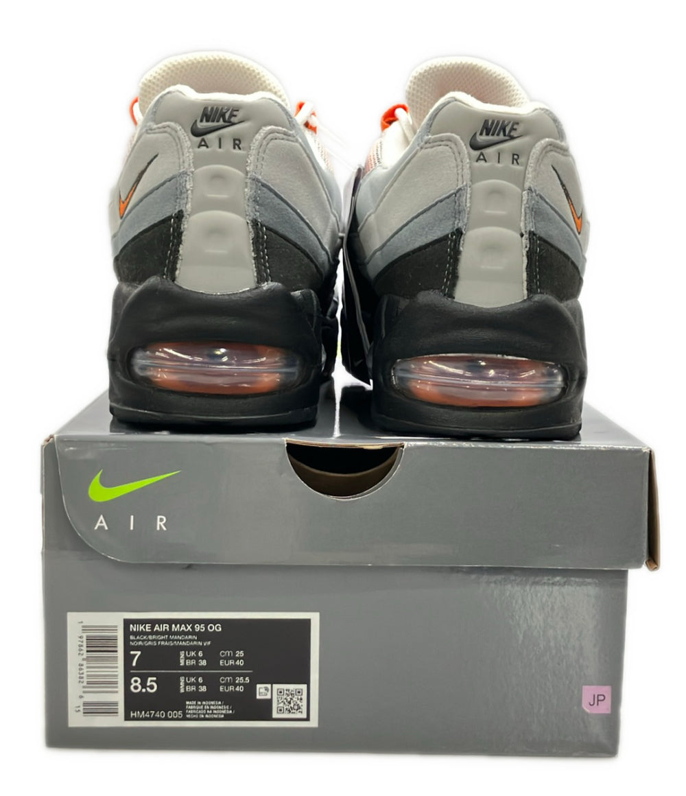 美品 NIKE ローカットスニーカー エア マックス 95 OG HM4740-005 メンズ レディース SIZE 25.0 ナイキ