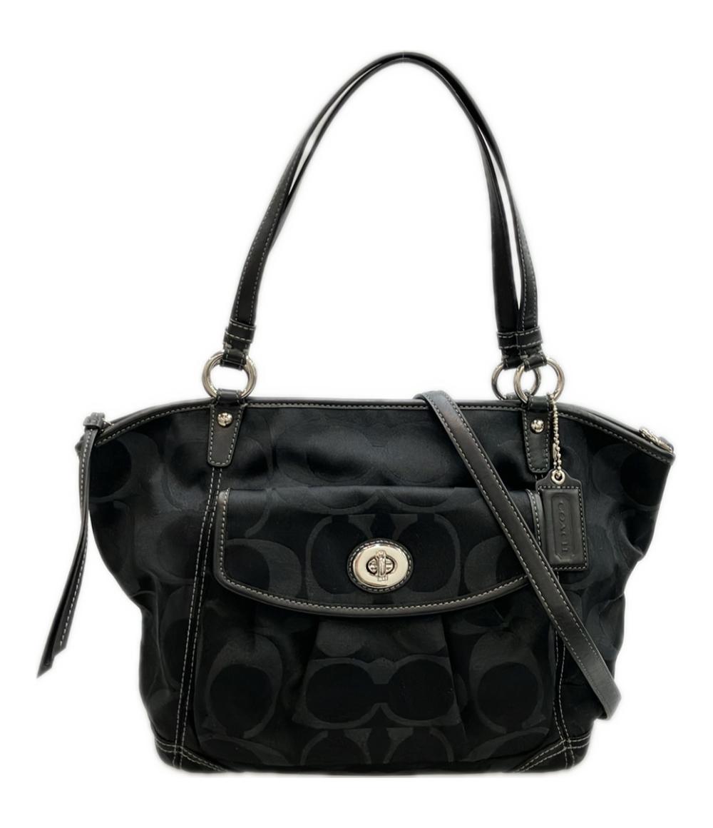 COACH 2WAY トートバッグ ショルダーバッグ 斜め掛け ラージシグネチャー F13139 レディース コーチ