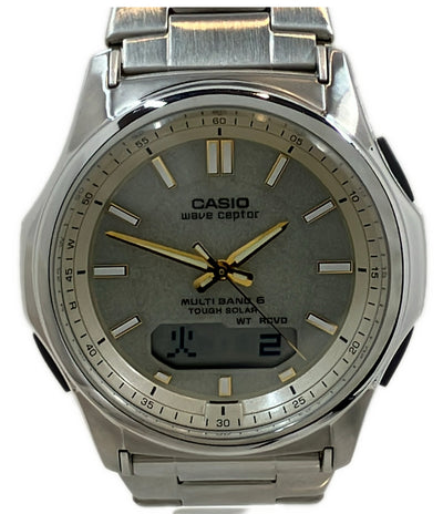 美品 CASIO 腕時計 ウェーブセプター ソーラー WVA-M630 メンズ カシオ