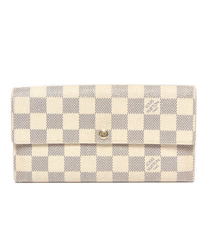 LOUIS VUITTON 長財布 ポルトフォイユ サラ ダミエ アズール N61735 レディース メンズ ルイ・ヴィトン