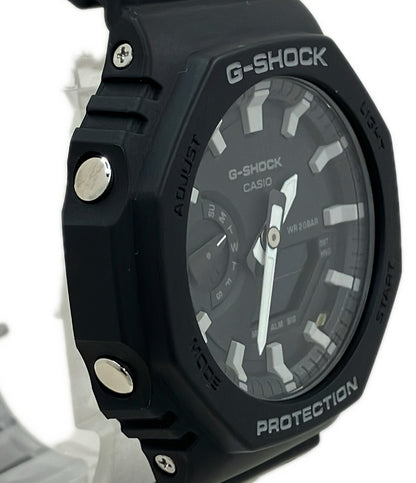 美品 CASIO 腕時計 G-SHOCK クオーツ ブラック GA-2100 メンズ カシオ