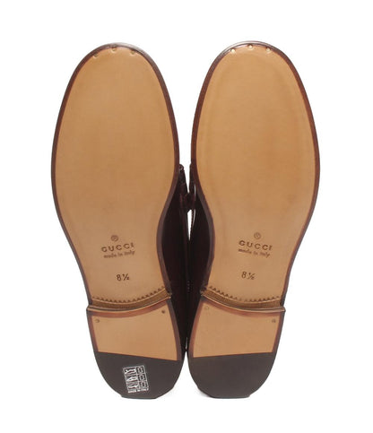 美品 GUCCI ローファー インターロッキング 738470 メンズ SIZE 8 1/2 (27.5cm) グッチ