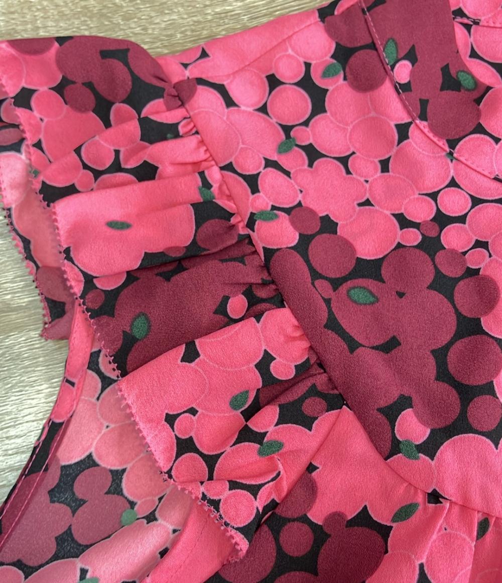 美品 Kate Spade バブルドット柄 ノースリーブブラウス レディース SIZE S ケイトスペード