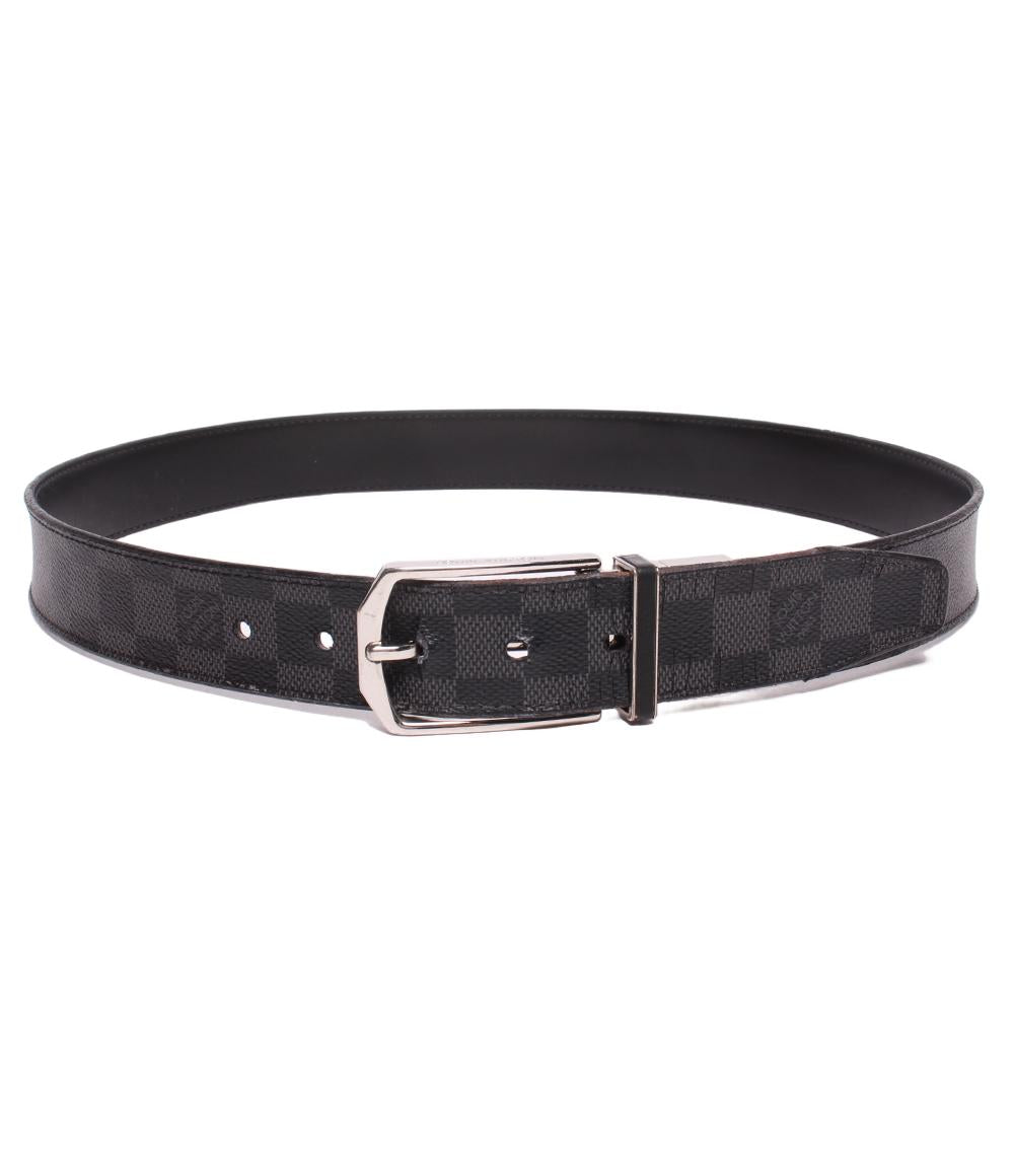 LOUIS VUITTON ベルト サンチュール スレンダー ダミエグラフィット M9074 メンズ ルイ・ヴィトン