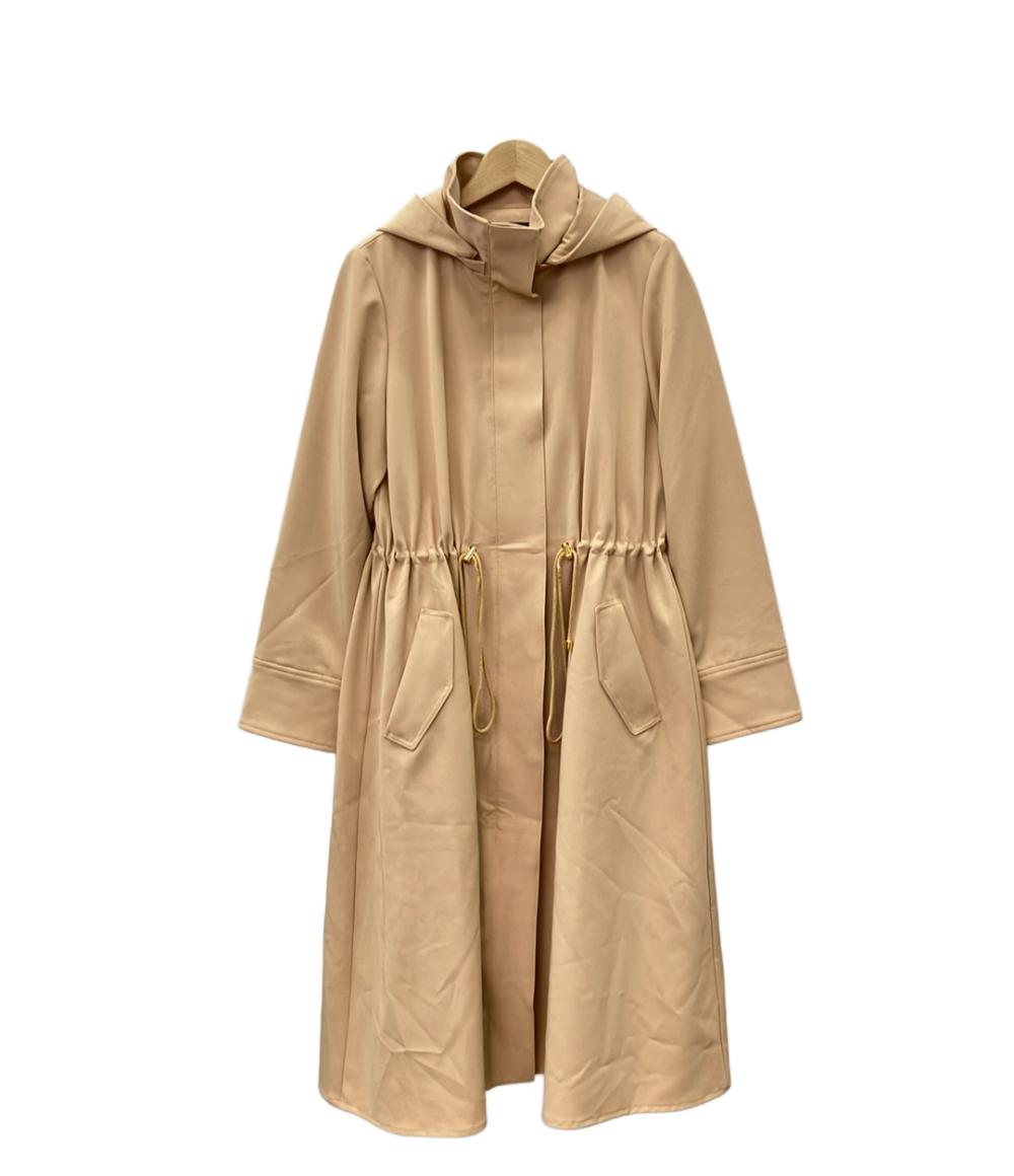 美品 ジャスグリッティー フード付きロングコート レディース JUSGLITTY