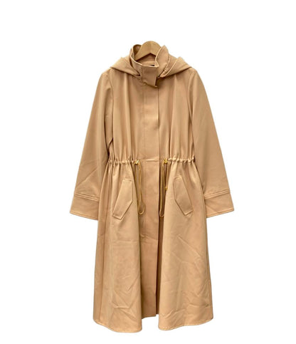 美品 ジャスグリッティー フード付きロングコート レディース JUSGLITTY