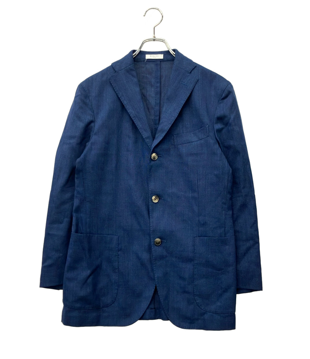 BOGLIOLI テーラードジャケット ネイビー リネン N2902E メンズ SIZE 46 (M) ボリオリ