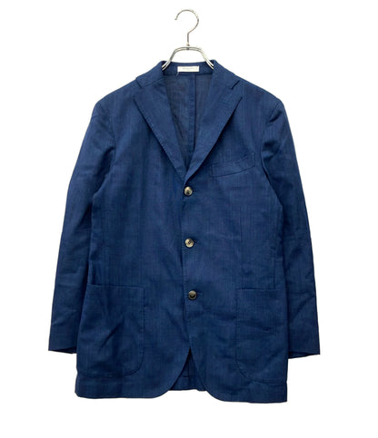 BOGLIOLI テーラードジャケット ネイビー リネン N2902E メンズ SIZE 46 (M) ボリオリ