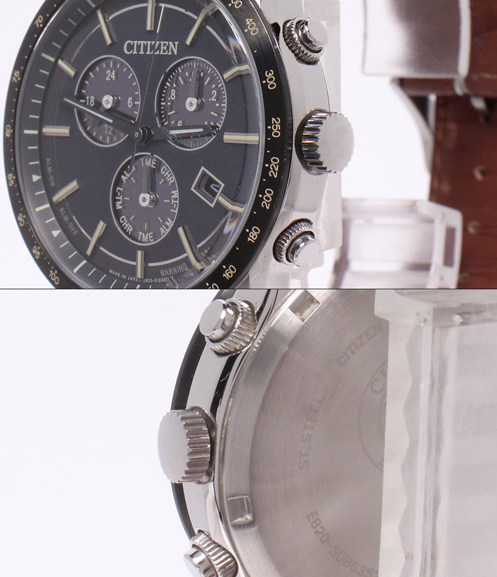CITIZEN 腕時計 ソーラー ネイビー E820-S086353 メンズ シチズン