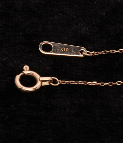 美品 canal4℃ ネックレス K10 ジルコニア レディース カナルヨンドシー