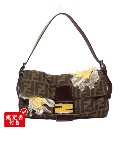 FENDI ハンドバッグ ショルダーバッグ 肩掛け フラワー刺繍 マンマバケット レディース フェンディ