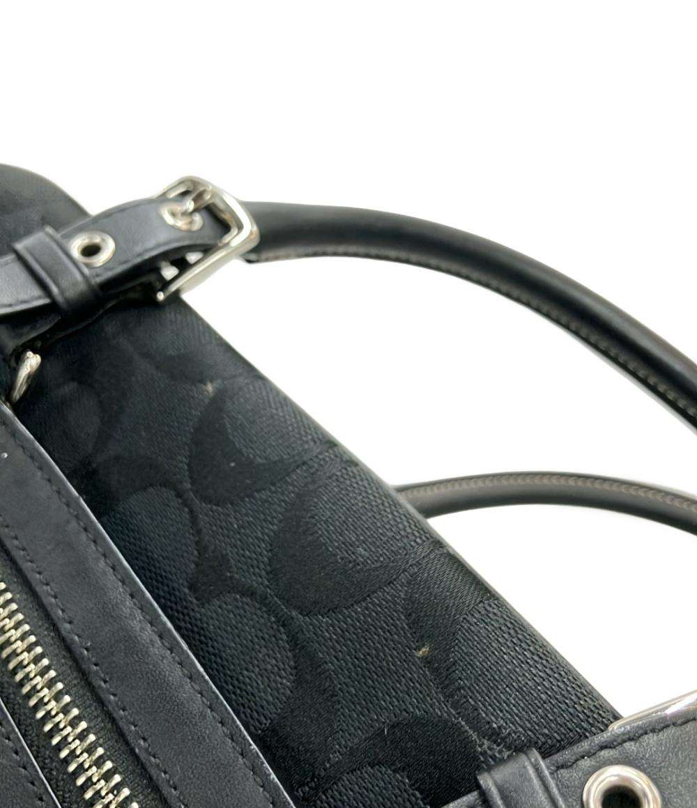 COACH ハンドバッグ ミニボストンバッグ キャンバス レザー