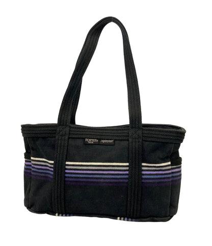 PORTER Neighborhood ハンドバッグ ボーダー柄 メンズ ポーター ネイバーフッド