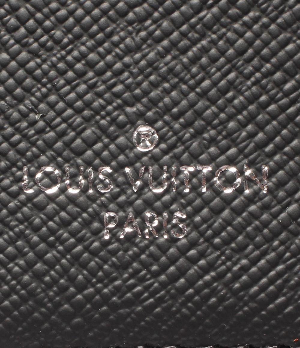 美品 LOUIS VUITTON 二つ折り財布 ポルトフォイユ･ミュルティプル モノグラムエクリプス M61695 メンズ ルイ・ヴィトン