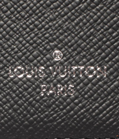美品 LOUIS VUITTON 二つ折り財布 ポルトフォイユ･ミュルティプル モノグラムエクリプス M61695 メンズ ルイ・ヴィトン