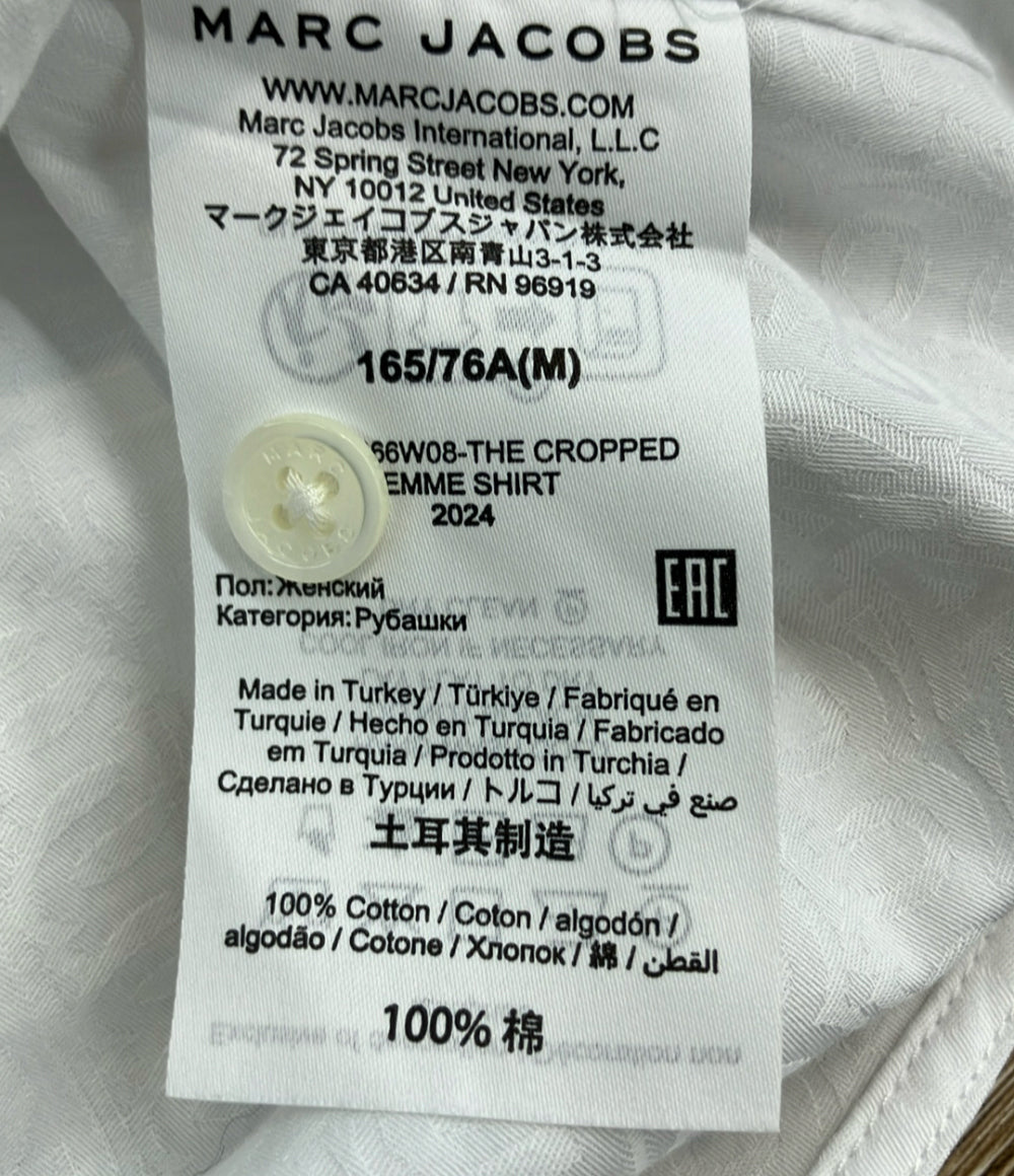 美品 MARC JACOBS 長袖シャツ ブラウス ショート丈 タグ付き 2f4rtp066w08 レディース SIZE M マークジェイコブス