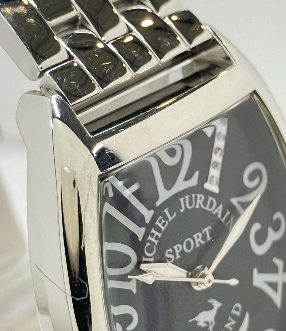 MICHEL JURDAIN 腕時計 クオーツ ブラック SG-1000 メンズ ミッシェル・ジョルダン