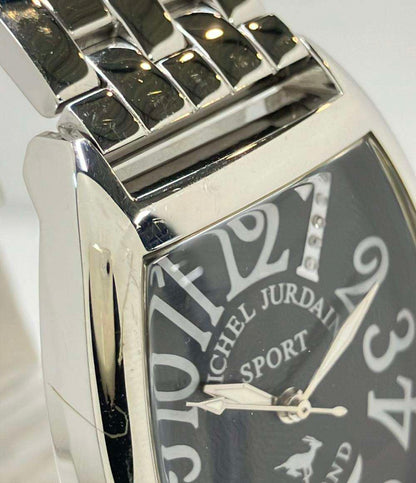 MICHEL JURDAIN 腕時計 クオーツ ブラック SG-1000 メンズ ミッシェル・ジョルダン