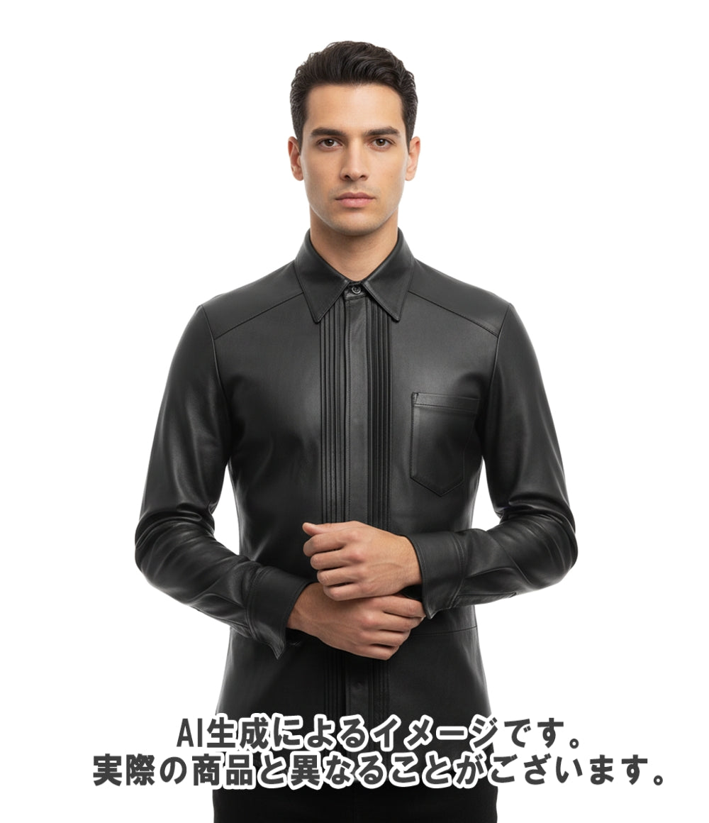 Ruffo research 長袖レザーシャツA.F. Vandevorst期 メンズ ルッフォ リサーチ