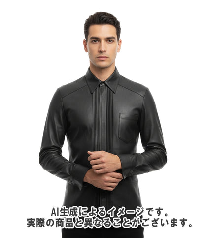 Ruffo research 長袖レザーシャツA.F. Vandevorst期 メンズ ルッフォ リサーチ