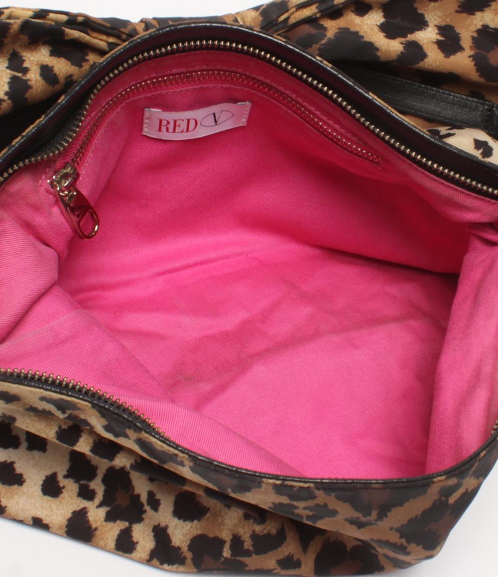 RED VALENTINO ハンドバッグ ヒョウ柄 リボン レディース レッドヴァレンティノ