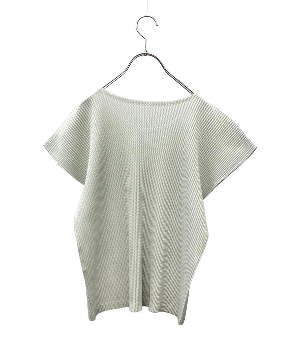 PLEATS PLEASE 半袖カットソー チェック柄 プリーツ加工 PP51-JK472 レディース SIZE 3 (L) プリーツプリーズ