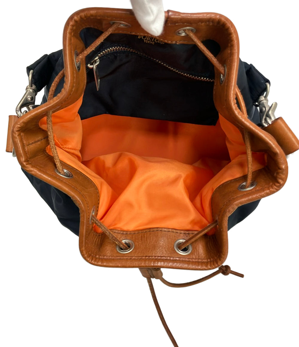 PORTER ハンドバッグ ショルダーバッグ 2WAY斜め掛け ドローストリング メンズ ポーター