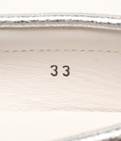 美品 TOD’S モカシン ジュニア ゴンミーノ シルバー キッズ SIZE 33 トッズ