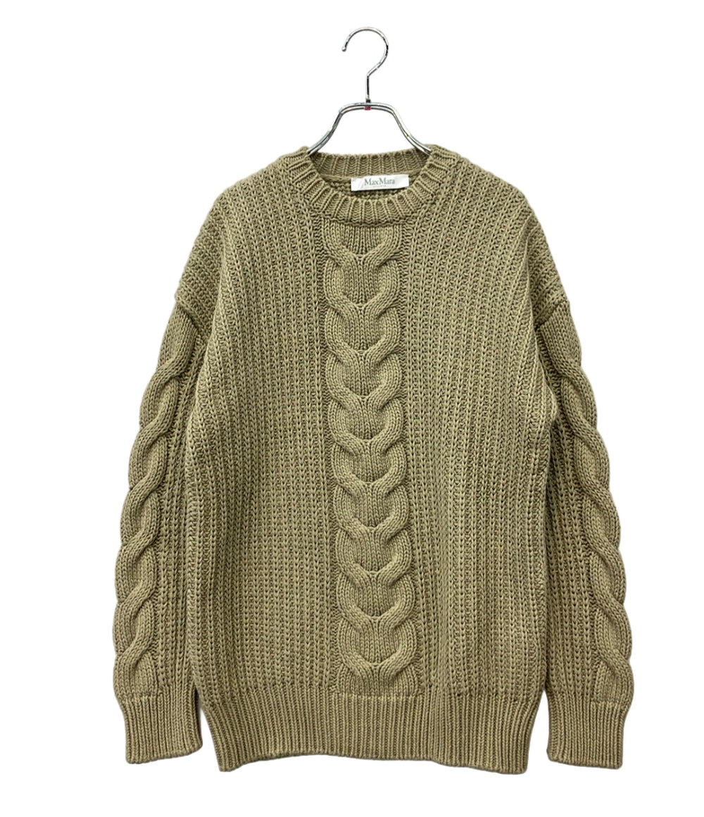 美品 MAX MARA 長袖 ニット 2411361213 6 70 レディース SIZE S マックスマーラ