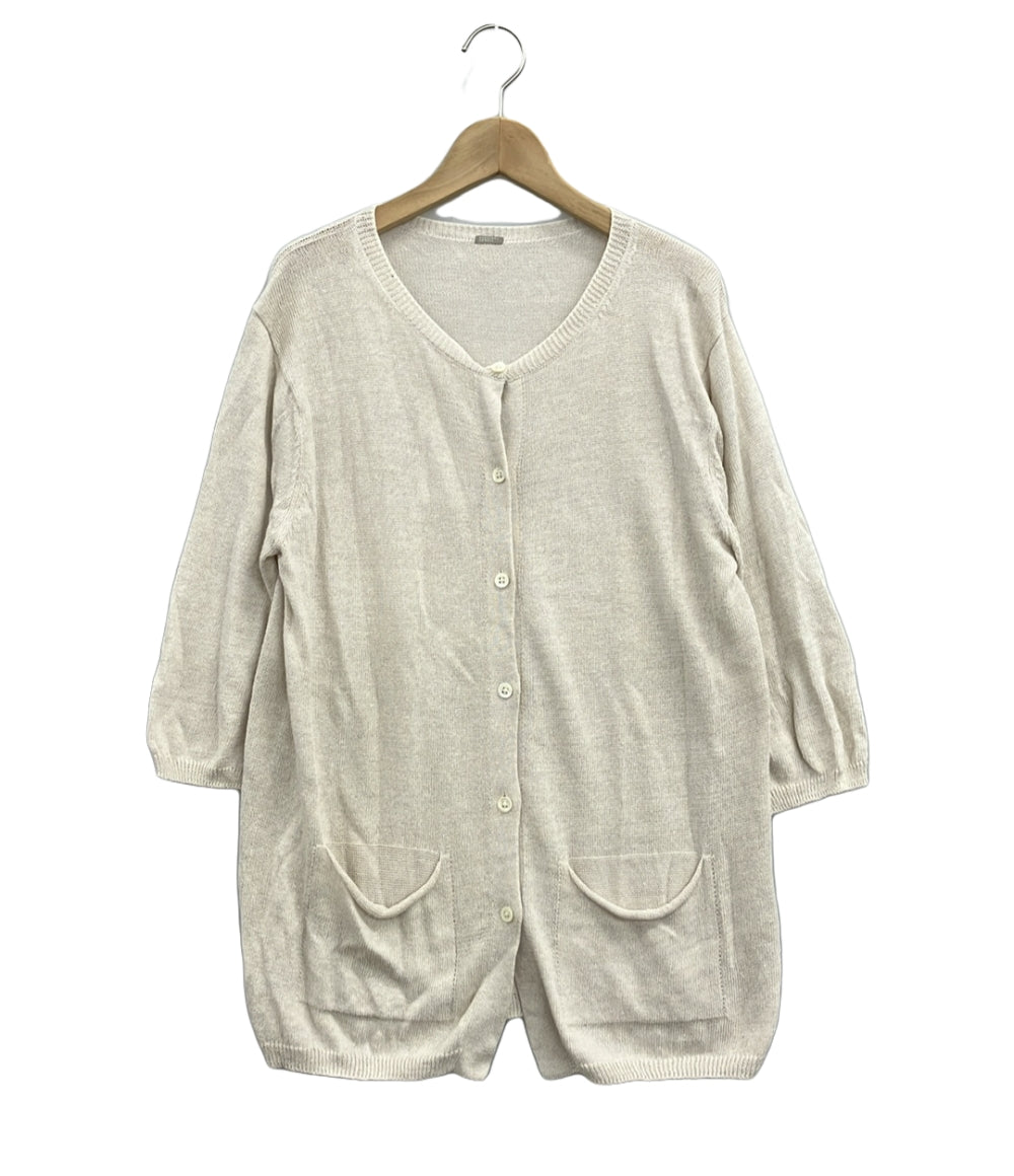 美品 マーガレットハウエル 長袖カーディガン 589-8164002 レディース SIZE F (M) MARGARET HOWELL