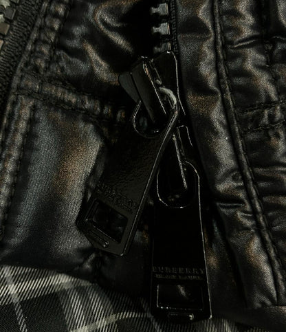 BURBERRY BLACK LABEL ダウンジャケット フード ファー ベスト付き ノバチェック柄 D1F25-425-09 メンズ SIZE LL (XL) バーバリーブラックレーベル