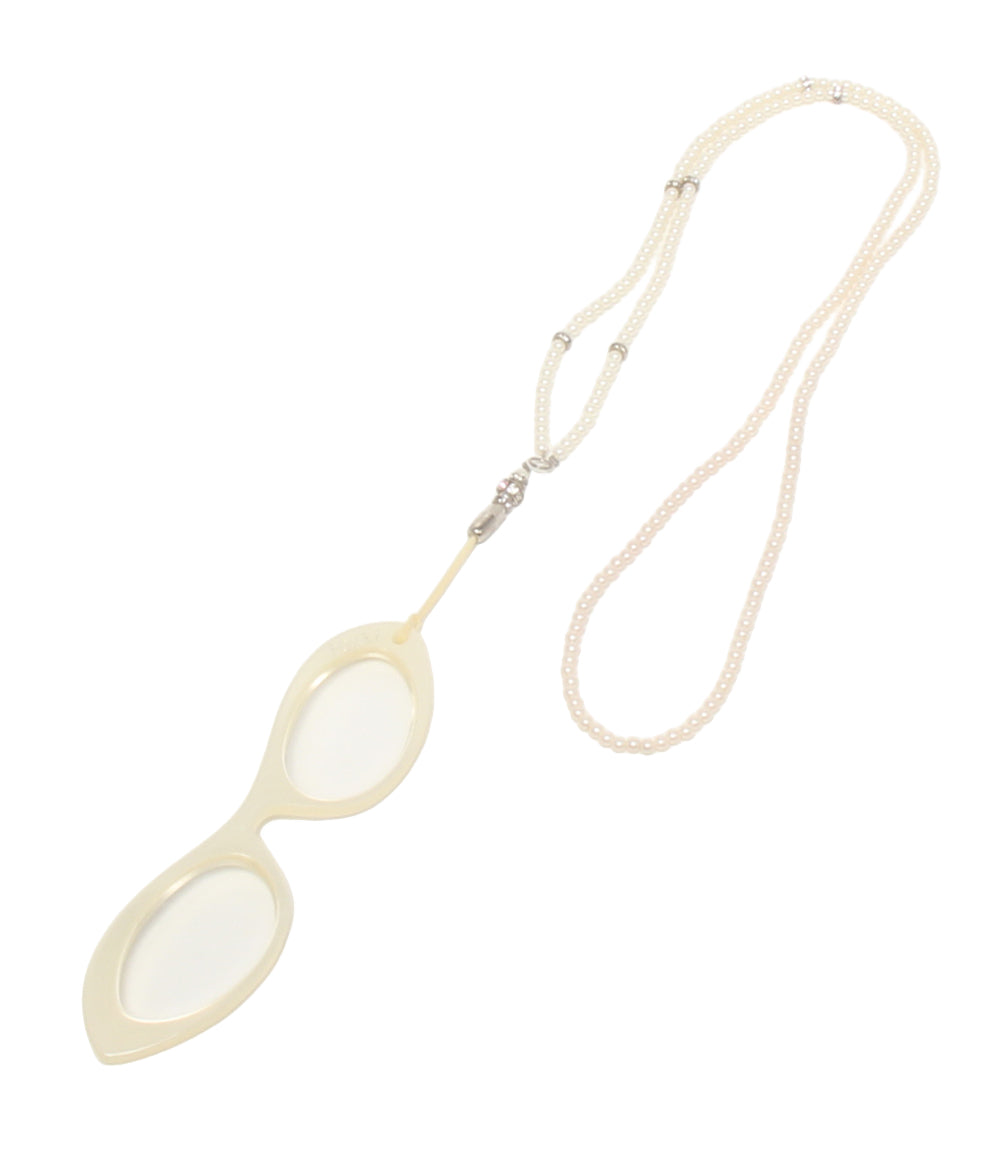 美品 FOXEY リーディンググラスネックレス 老眼鏡 レディース フォクシー