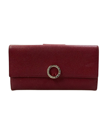BVLGARI ダブルホック 二つ折り長財布 レザー レディース ブルガリ