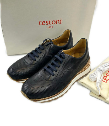 a.testoni ローカットスニーカー モエナ レザー メンズ SIZE 8 (27cm) ア・テストーニ
