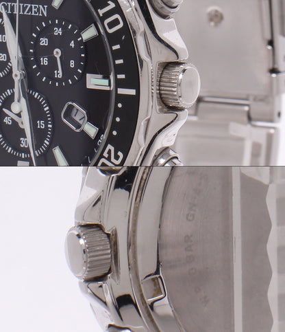 CITIZEN 腕時計 ソーラー ブラック MK-E019 メンズ シチズン
