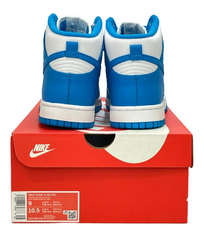 美品 NIKE ハイカットスニーカー チャンピオンシップ ブルー ダンク ハイ レトロ DD1399-400 メンズ SIZE 27.0 (L) ナイキ