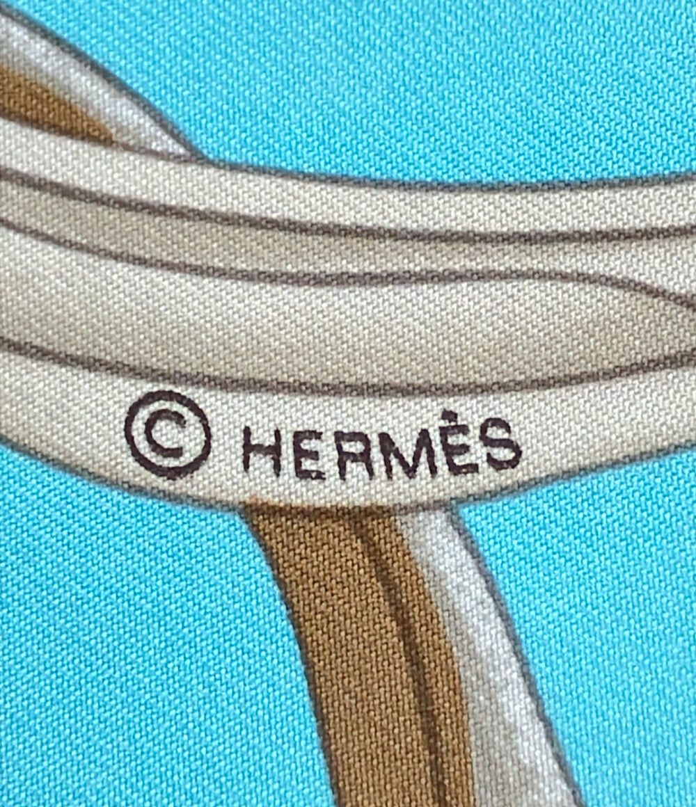 HERMES スカーフ カレ90 シルク100% エトリエの競演 レディース エルメス