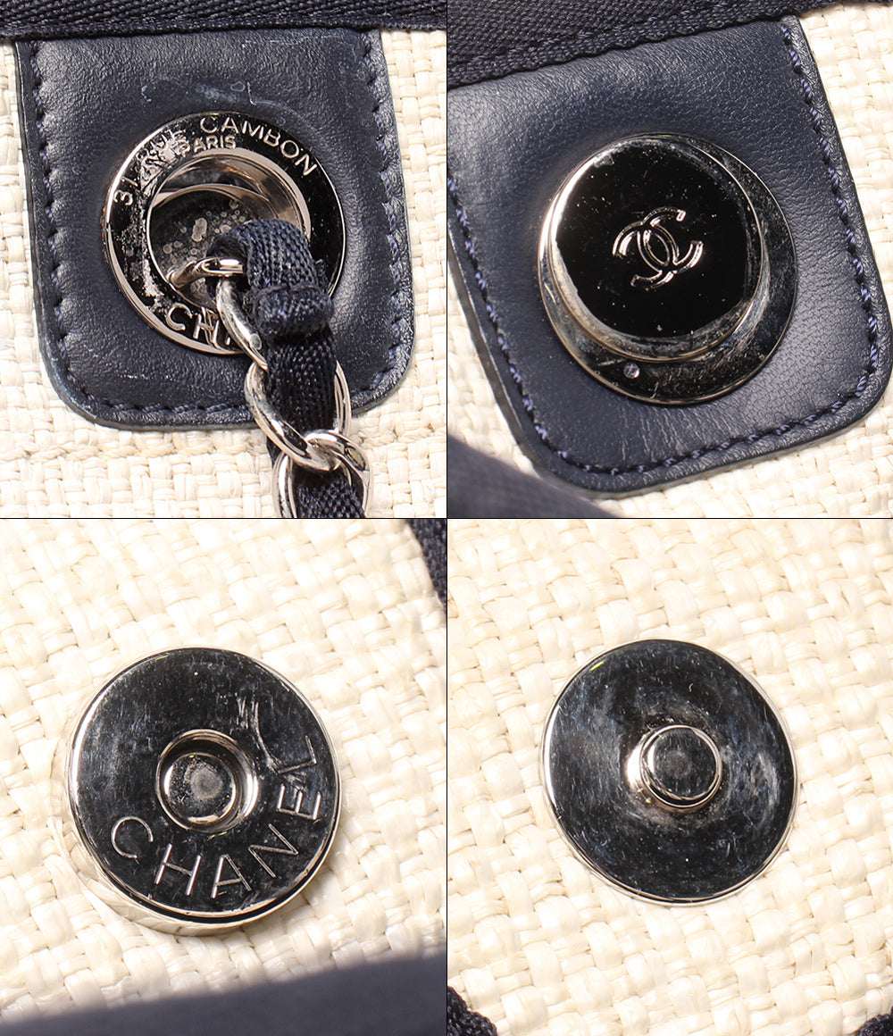 CHANEL トートバッグ チェーントートバッグ ショルダーバッグ 肩掛け シルバー金具 23番台 ドーヴィル PM レディース シャネル