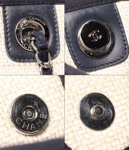 CHANEL トートバッグ チェーントートバッグ ショルダーバッグ 肩掛け シルバー金具 23番台 ドーヴィル PM レディース シャネル