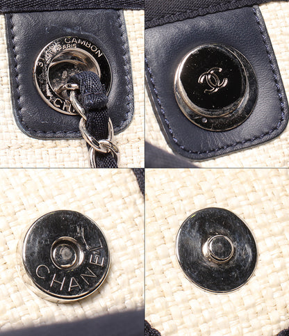 CHANEL トートバッグ チェーントートバッグ ショルダーバッグ 肩掛け シルバー金具 23番台 ドーヴィル PM レディース シャネル
