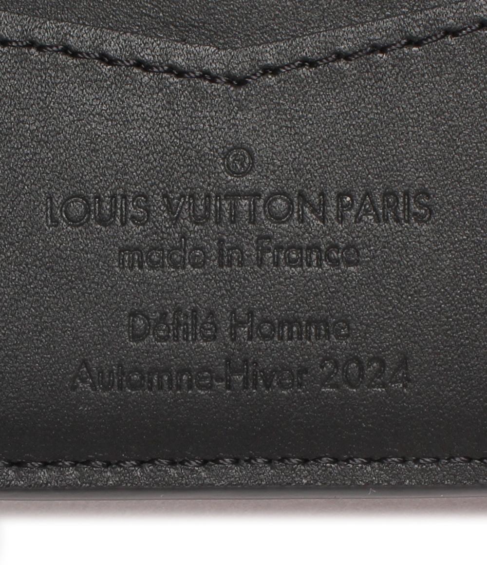 ルイヴィトン 二つ折り財布 ポルトフォイユ スレンダー ブラッシュド モノグラム カウハイドレザー M11708 メンズ LOUIS VUITTON