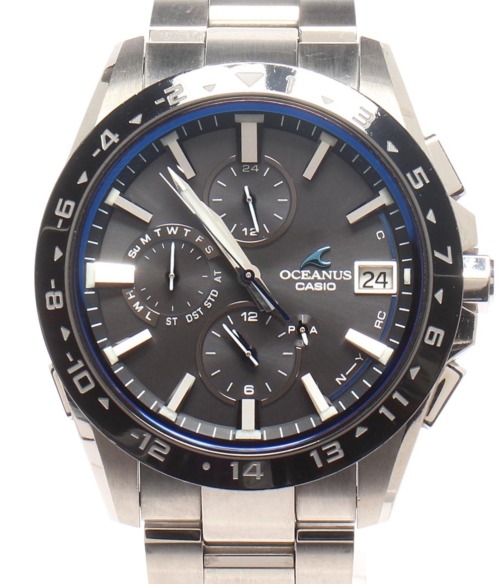 CASIO 腕時計 Bluetooth OCEANUS オシアナス ソーラー ブラック 0CW-T3000 メンズ カシオ