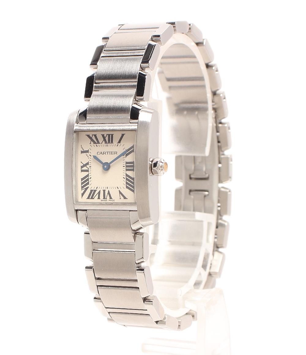 カルティエ 腕時計 タンクフランセーズウォッチ SM クオーツ W51008Q3 レディース Cartier