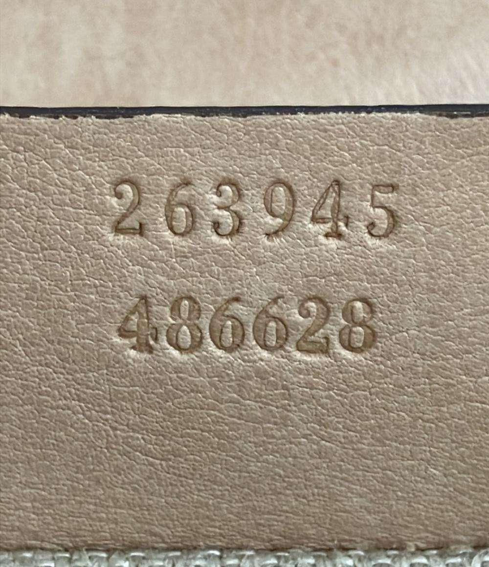 GUCCI ハンドバッグ ウーブンウェブ レザー 263945 486628 レディース グッチ