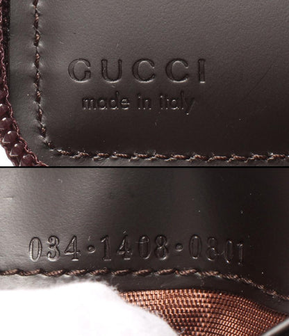 美品 GUCCI ラウンドファスナー二つ折り財布 034 1408 0801 メンズ グッチ
