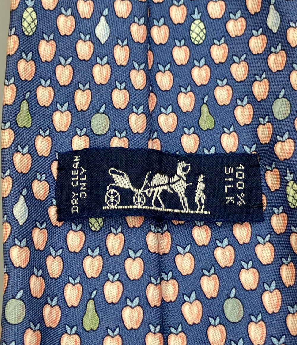 HERMES ネクタイ シルク 100% メンズ エルメス