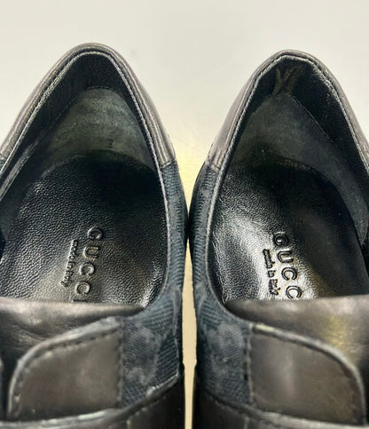 GUCCI レザースニーカー GG柄 ダブルベルクロ レディース SIZE 37 (23.5cm) グッチ