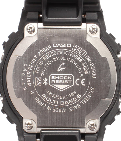 CASIO 腕時計 ブルートゥース ジーショック ソーラー ブラック GW-B5600 メンズ カシオ